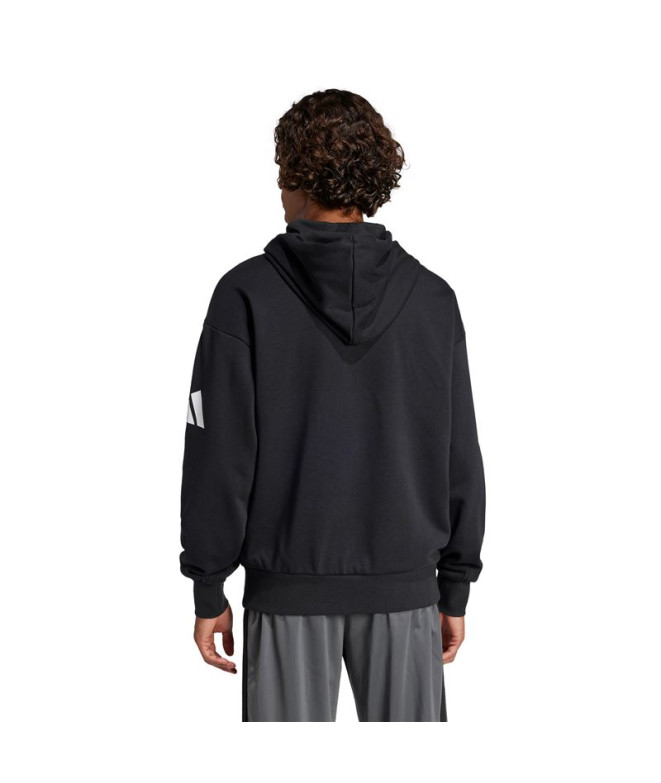 Moletom adidas Hd French Terry Homem Preto/Branco