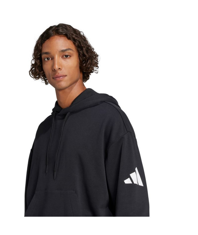 Sweat adidas Hd French Terry Homme Noir/Blanc