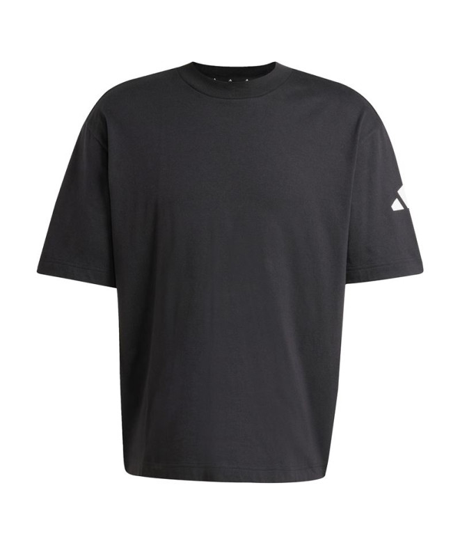 Camiseta adidas Sj Hombre Negro/Blanco