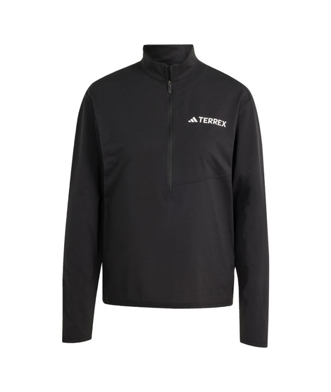 Camiseta de Montanha adidas Mt Halfz Ls Mulher Preto