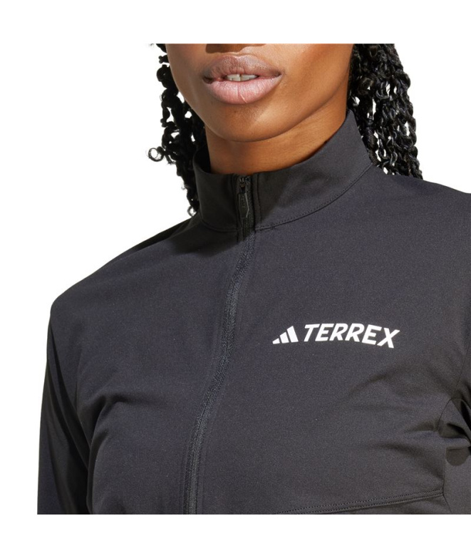 T-shirt de Montagne adidas Mt Halfz Ls Femme Noir