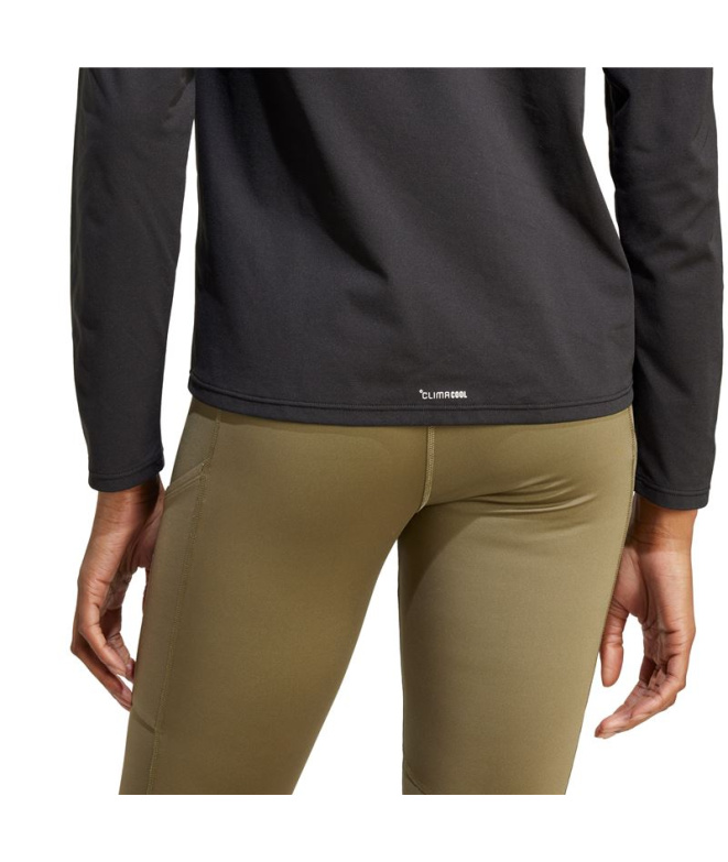 T-shirt de Montagne adidas Mt Halfz Ls Femme Noir
