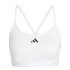 Brassiere de sport de Fitness adidas Aeroreact Training 3 Bandas Femme Blanc