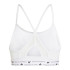 Brassiere de sport de Fitness adidas Aeroreact Training 3 Bandas Femme Blanc