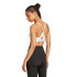 Brassiere de sport de Fitness adidas Aeroreact Training 3 Bandas Femme Blanc
