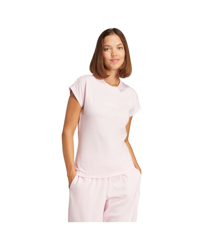 Camiseta adidas Lin Sj Mulher Rosa