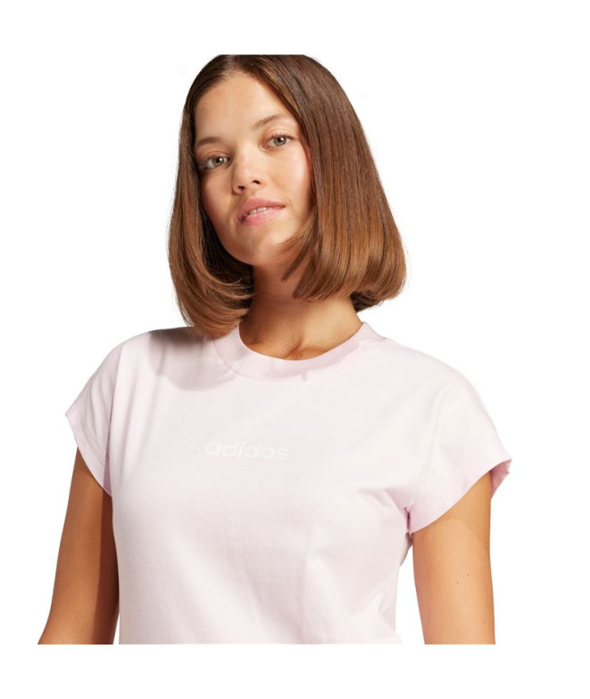 Camiseta adidas Lin Sj Mulher Rosa