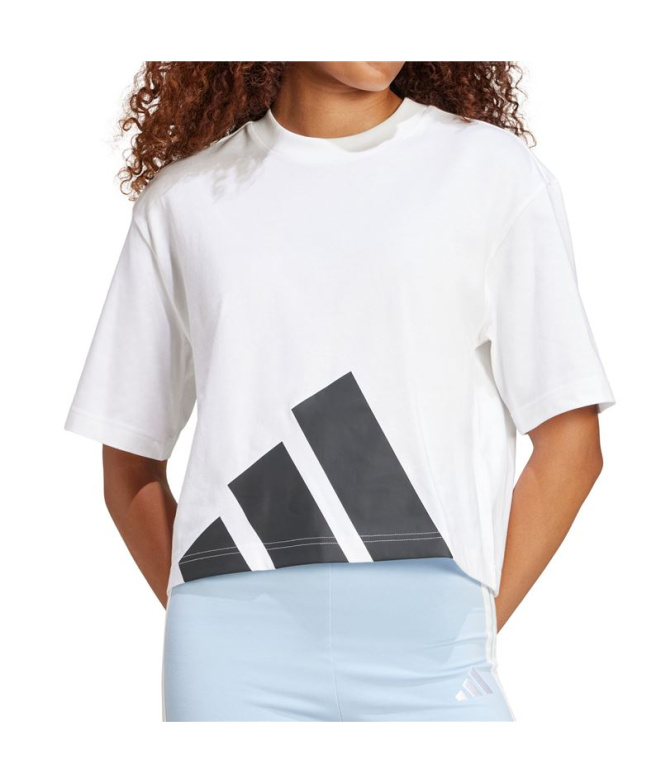 Camiseta adidas Bl Sj Bf Mulher Branco/Preto