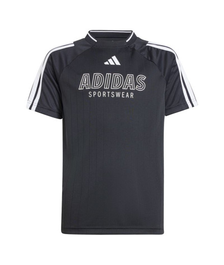 Camiseta adidas Hot Infantil Preto/Branco