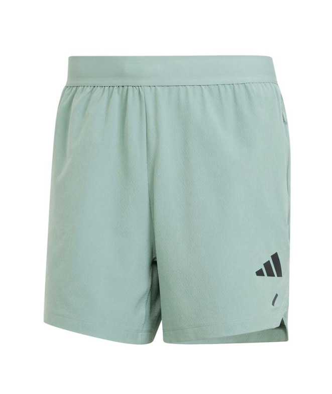 Pantalones de Fitness adidas Power 3 Bandas Short Hombre Verde