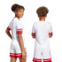 Camiseta de Futebol adidas Squadra25 Infantil Branco
