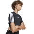 Camiseta de Fitness adidas Tr-Es 3 Bandas Niño Negro/Blanco
