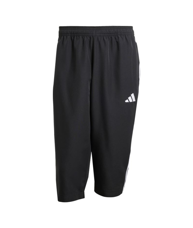 Pantalons de Football adidas Tiro Es W3/4 Homme Noir/Blanc