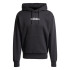 Moletom adidas Lin Fl Hd Homem Preto/Branco