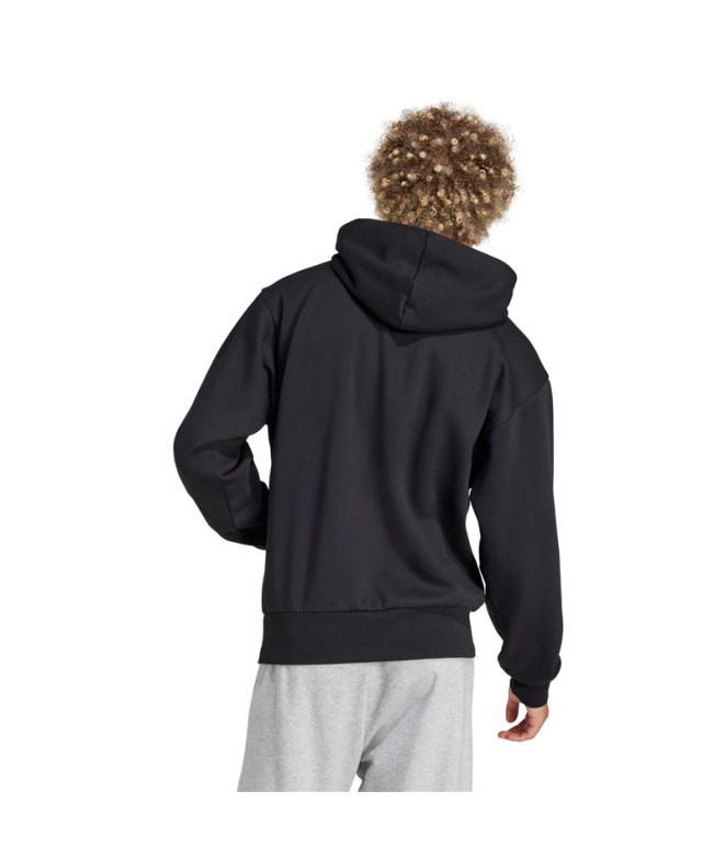 Moletom adidas Lin Fl Hd Homem Preto/Branco