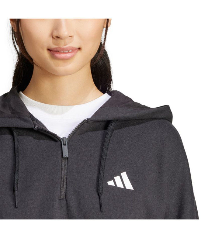 Moletom adidas 3 Bandas French Terry Qz Hd...