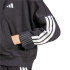 Moletom adidas 3 Bandas French Terry Qz Hd Mulher Preto/Branco