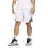 Pantalones de Baloncesto adidas 3 Bandas Short Hombre Blanco/Negro