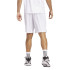 Pantalones de Baloncesto adidas 3 Bandas Short Hombre Blanco/Negro