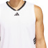 Camiseta de Basquetebol adidas 3 Bandas Tank Homem Branco/Preto