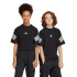 Camiseta adidas Future Icons 3 Bandas Infantil Negro/Blanco