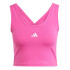 Camiseta adidas Sl Sj Tk Mulher Fúcsia/Branco