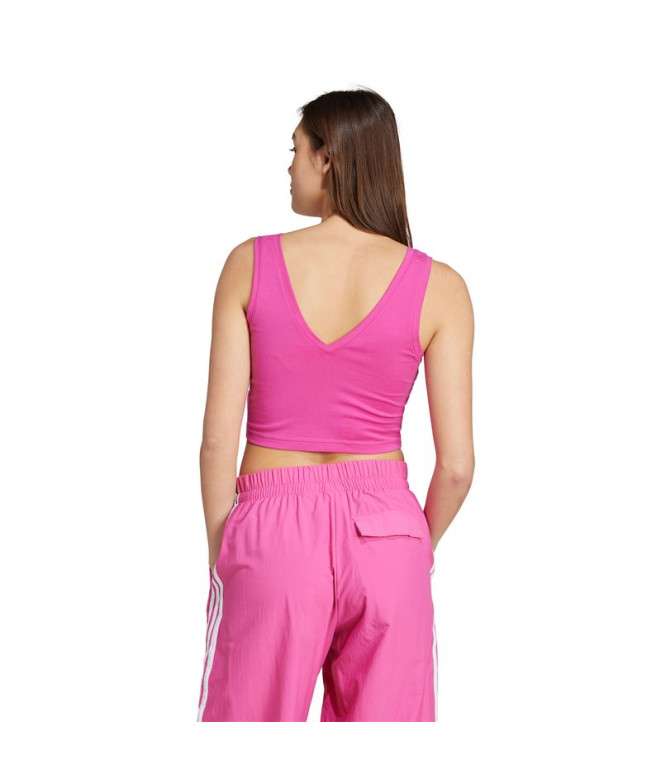 Camiseta adidas Sl Sj Tk Mulher Fúcsia/Branco