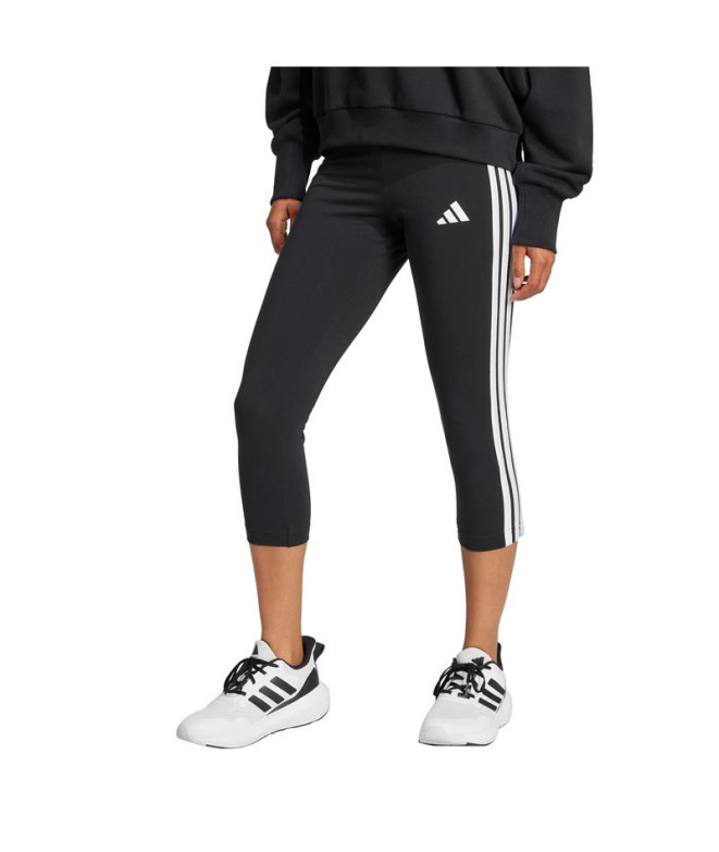 Collants adidas 3 Bandes 34 Femme Noir