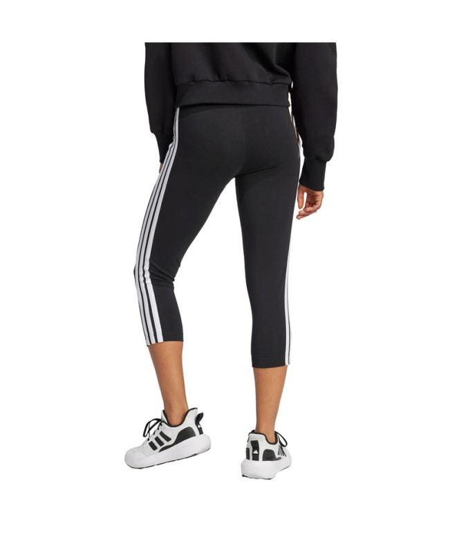 Collants adidas 3 Bandes 34 Femme Noir