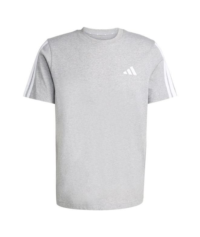 Camiseta adidas 3 Bandas Sj Hombre Gris