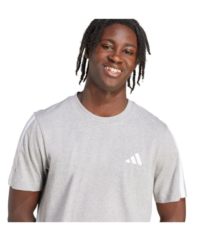 Camiseta adidas 3 Bandas Sj Homem Cinza