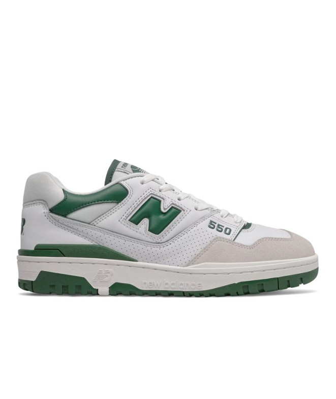 Zapatillas New Balance 550 Hombre Blanco/verde bosque