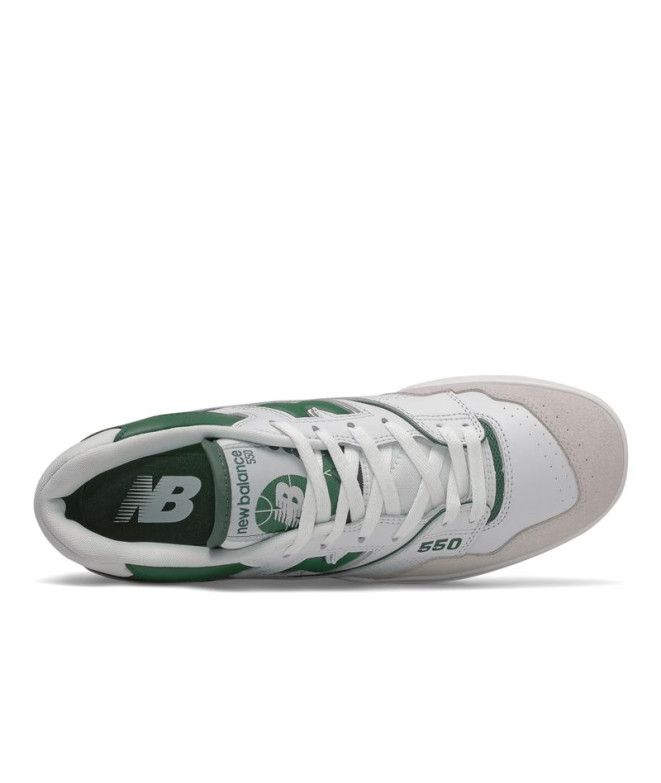 Chaussures New Balance 550 Homme Blanc/vert forêt