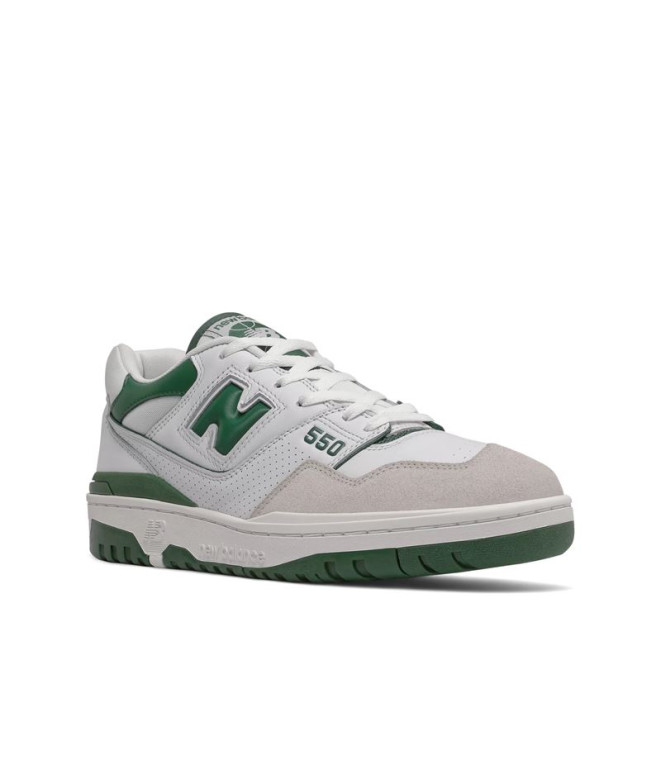 Chaussures New Balance 550 Homme Blanc/vert forêt