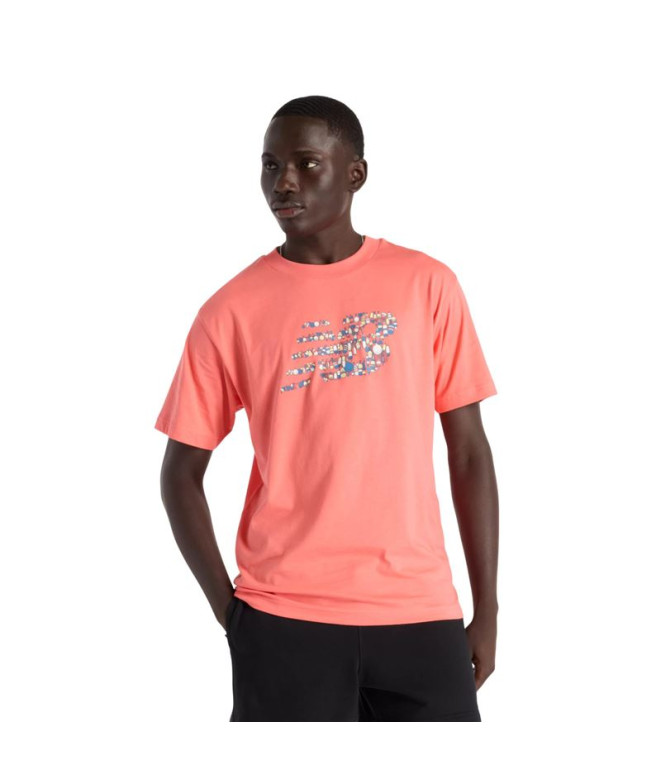 Camiseta New Balance Nautical Logo Hombre Naranja
