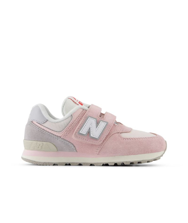 Zapatillas New Balance 574 Hook & Loop Infantil Shell Rosa