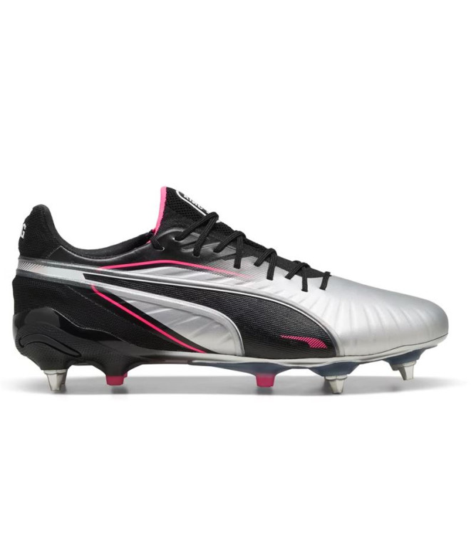Bottes de football Puma King Ultimate Mxsg Homme Naturel souple/Noires/Argentées