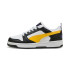 Sapatilhas Puma Rebound V6 Lo J Infantil Preto/Amarelo/Branco