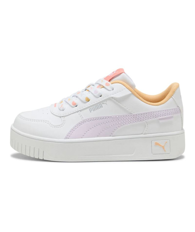 Sapatilhas Puma Carina Street Lace Menina Branco/lilás