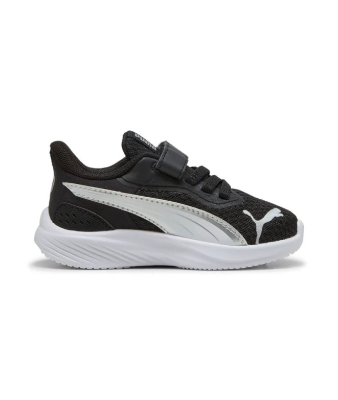 Zapatillas Puma Pounce Ac+ Inf Niño Negro/Plateado