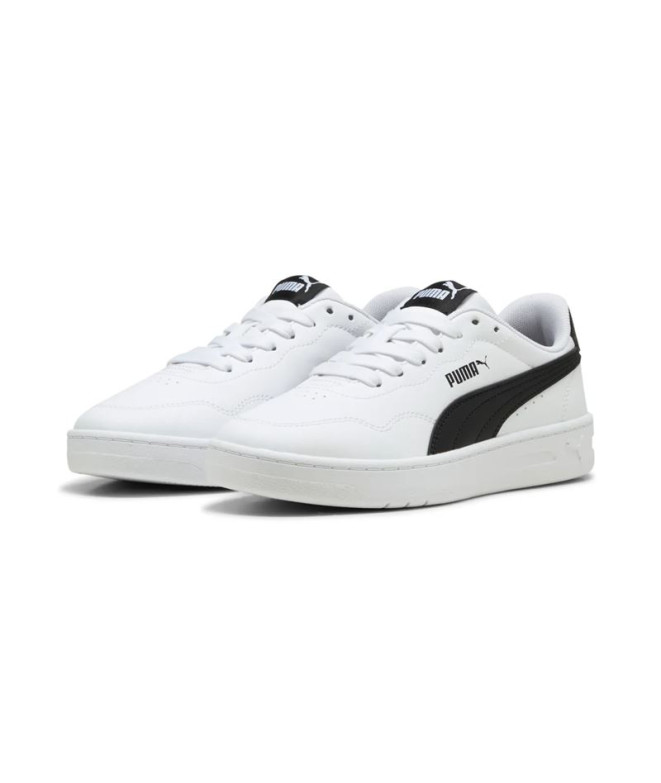 Chaussures Puma Court Lally Fille Blanc/Noir