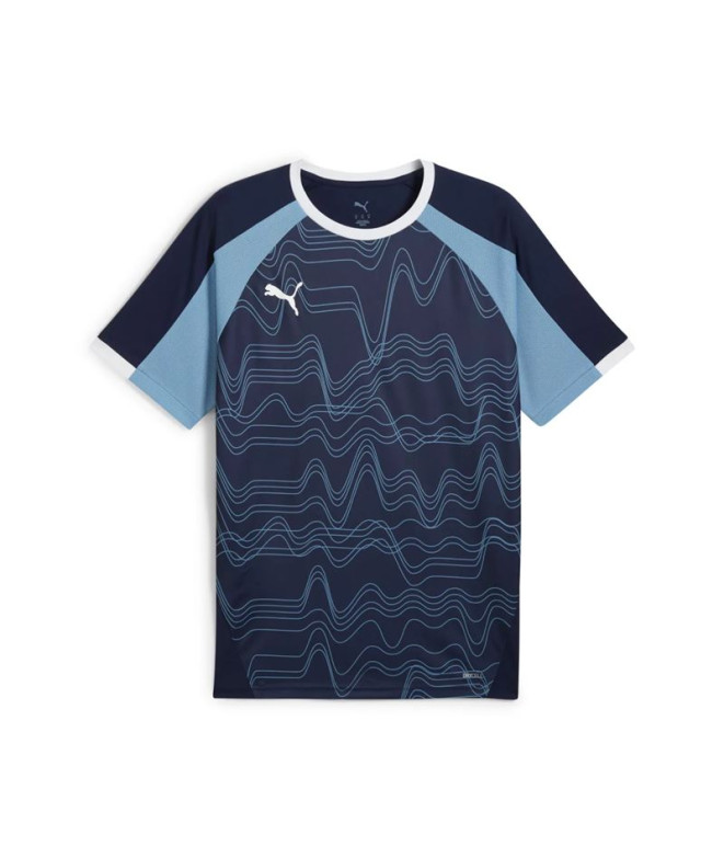 Moletom de Futebol Puma Individualliga Graph Homem Azul Marinho/Branco/ Zen Azul