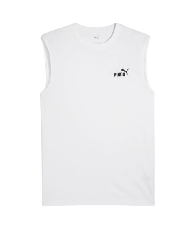 Camiseta Puma Essentials No. 1 Logo Sem Mangas Homem Branco
