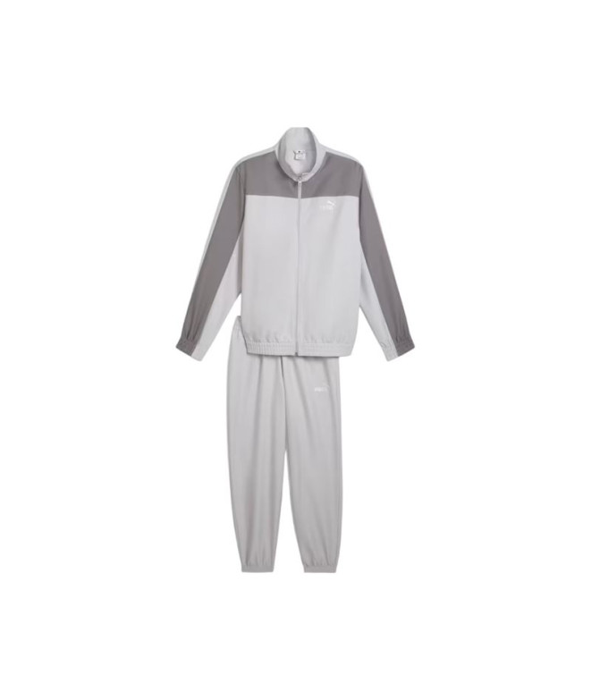 Chándal Puma Woven Colorblock Tra Hombre Gris Glacial