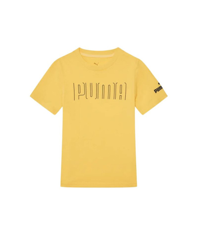 Camiseta Puma Sport Graphic Infantil Sunny Amarillo