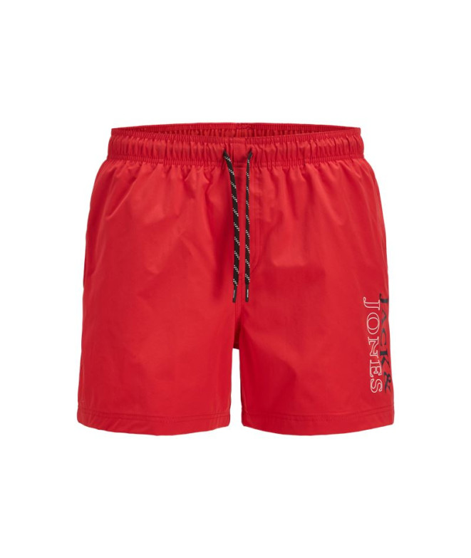 Bañador Jack & Jones Jpstmaui Jjswim Double Logo Hombre True Rojo