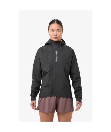 Veste de Trail Nnormal Trail Rain Femme Noir 2