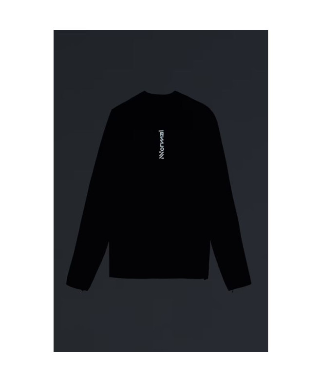 Casaco de Trail Nnormal Trail Rain Mulher Preto