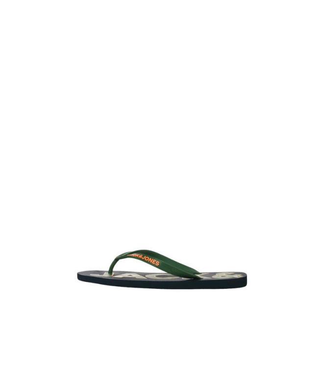 Chanclas Jack and Jones Jfwlogo Palm Print Flip Flop Hombre Navy Blazer