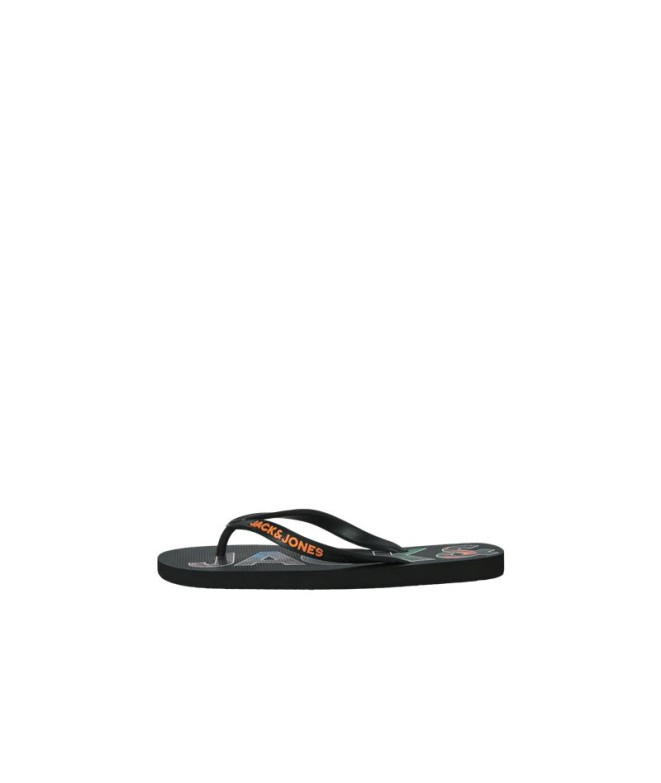 Tongs Jack and Jones Jfwlogo Palm Print Flip Flop Homme Anthracite